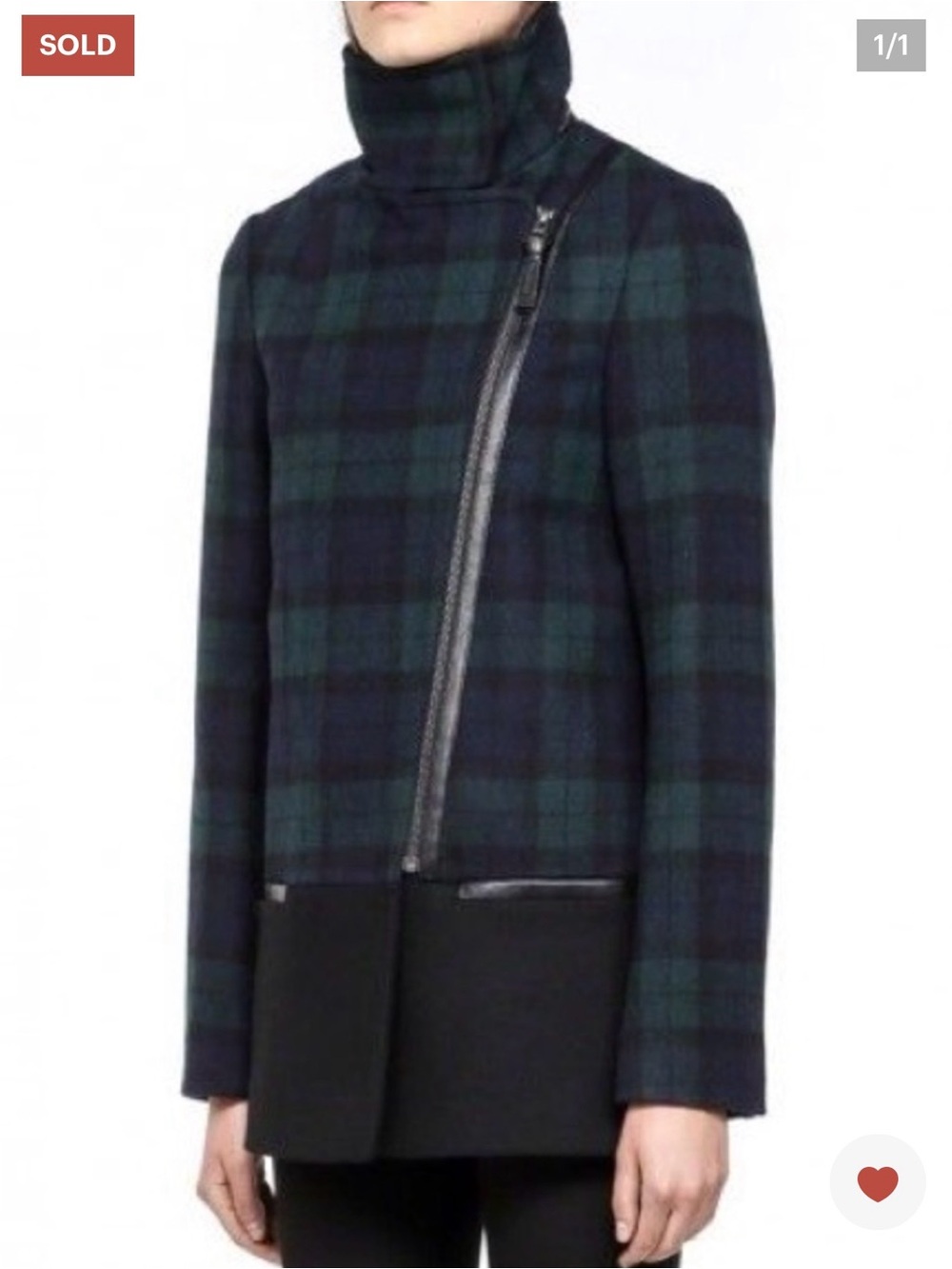 22. MACKAGE BERTA PLAID WOOL COAT SZ L